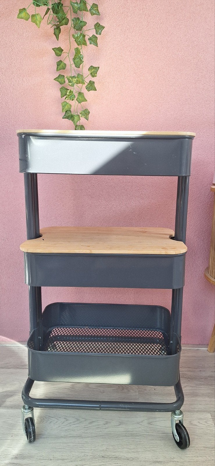Rolkastje 35x45x77 cm met 3 deksels - Zo goed als nieuw, Huis en Inrichting, Kasten | Overige, Ophalen