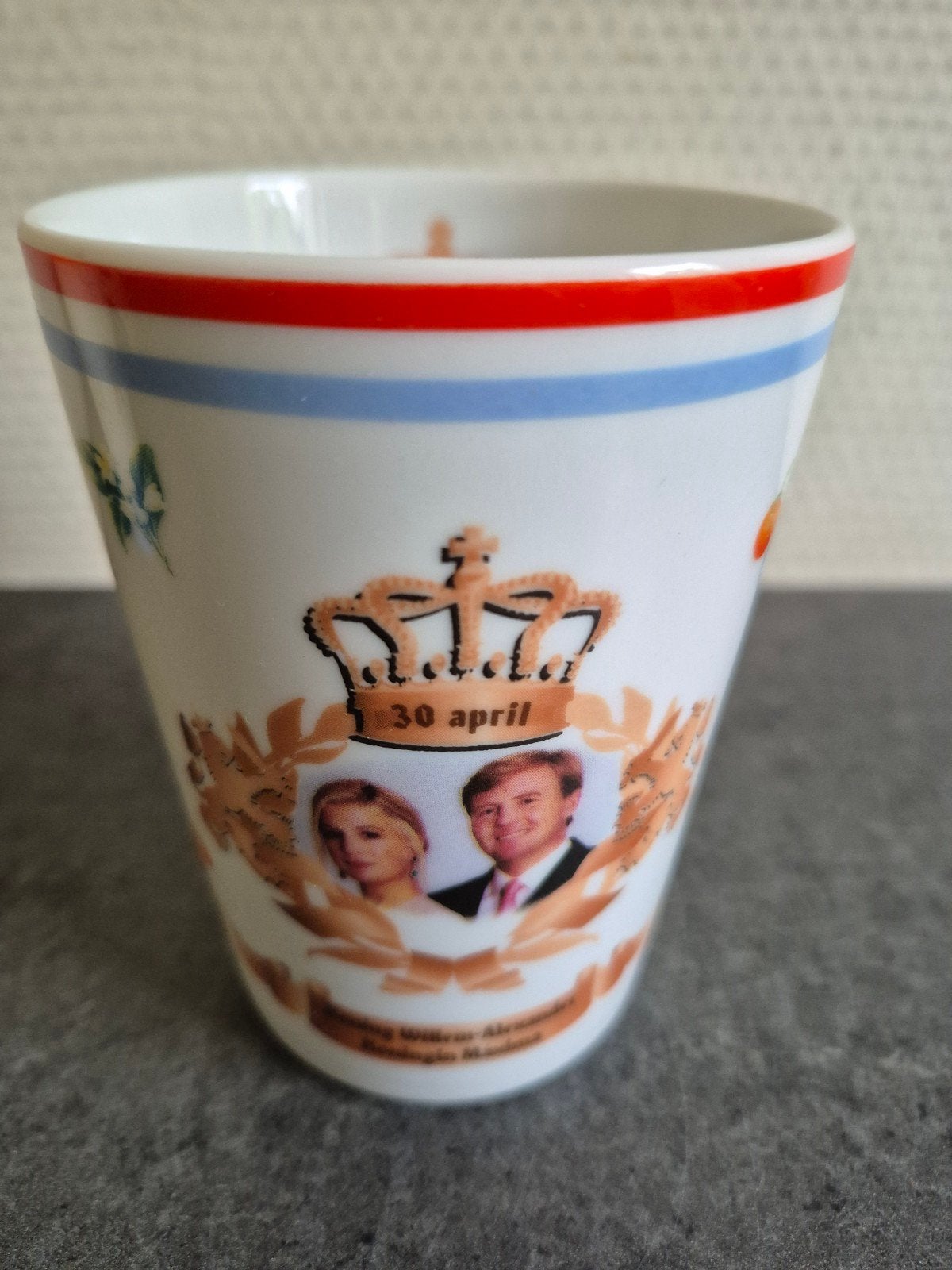 Kroningsbeker 2013 Koning Willem-Alexander en Maxima, Verzamelen, Ophalen of Verzenden