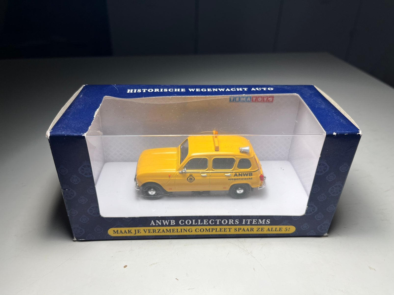 Tema Toys - Renault 4 ANWB - Schaal 1:43, Hobby en Vrije tijd, Ophalen of Verzenden, Zo goed als nieuw, Auto, Overige merken