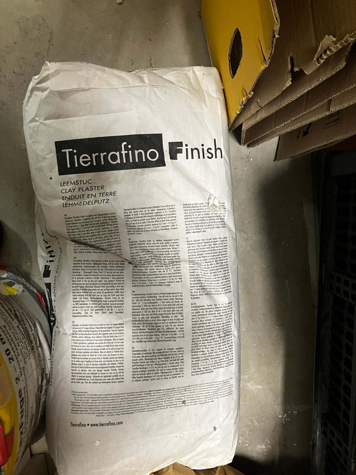 TierraFino Finish Leemstuc 25kg, Ophalen, Nieuw