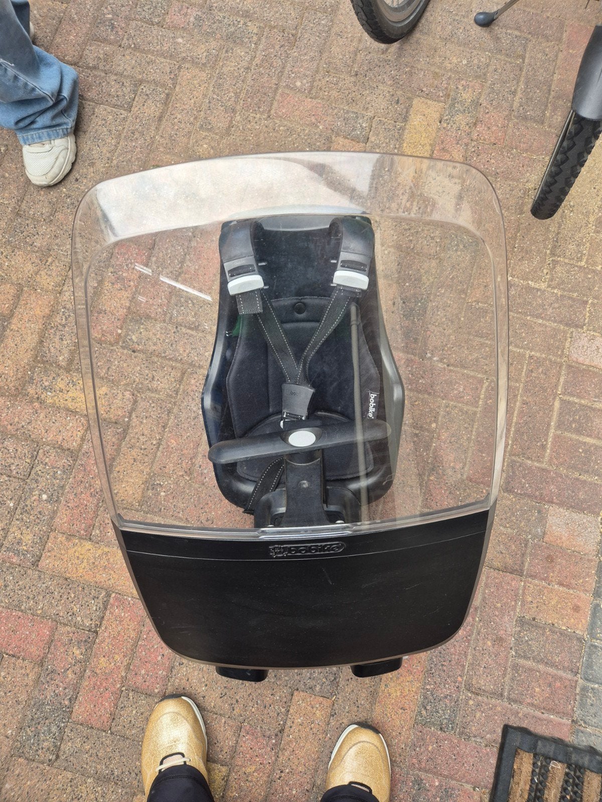 Bobike mini city voorzitje met windscherm, Voorzitje, Ophalen of Verzenden, Bobike, 0 t/m 13 kg