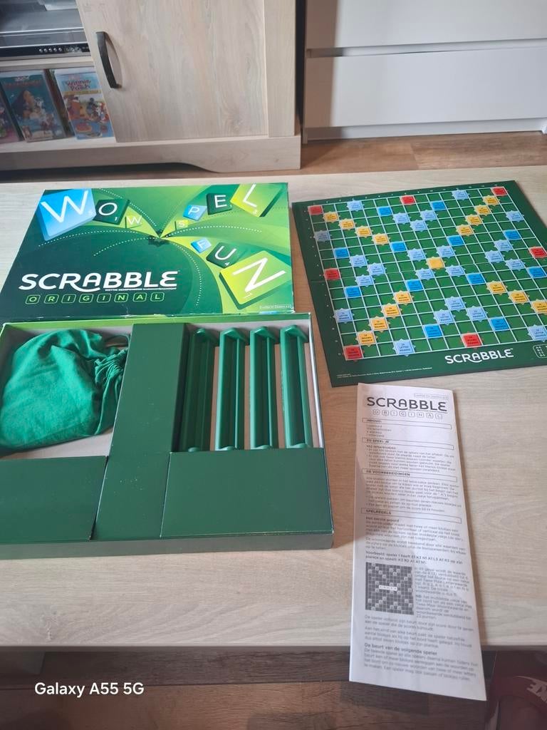 Scrabble Original Bordspel - Compleet en in goede staat, Mattel, Ophalen of Verzenden, Zo goed als nieuw, Mattel