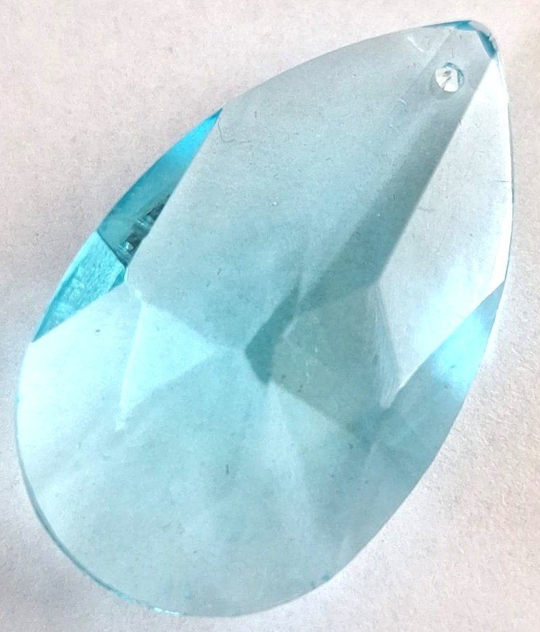 Facet geslepen kristal hanger 40x24 mm, Hobby en Vrije tijd, Kralen en Sieraden maken, Verzenden, Nieuw, Hanger