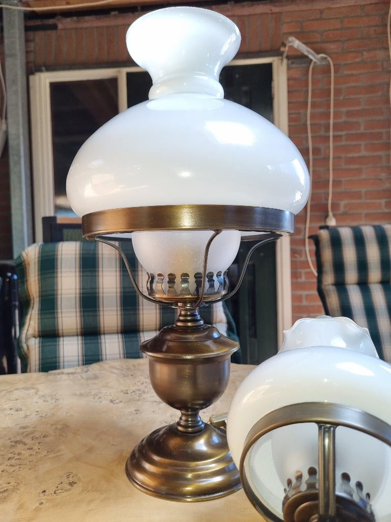 serie bronzen lampen, Ophalen