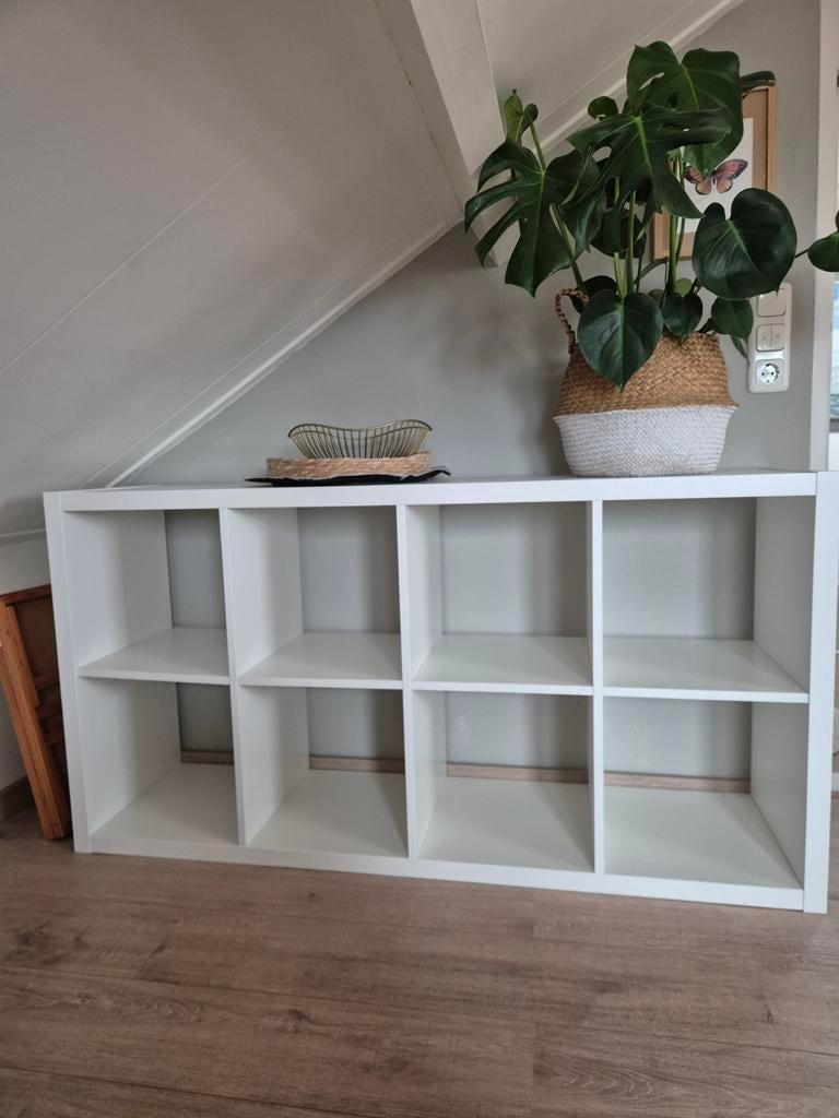 IKEA Kallax 8-vaks kast wit, Ophalen, Zo goed als nieuw
