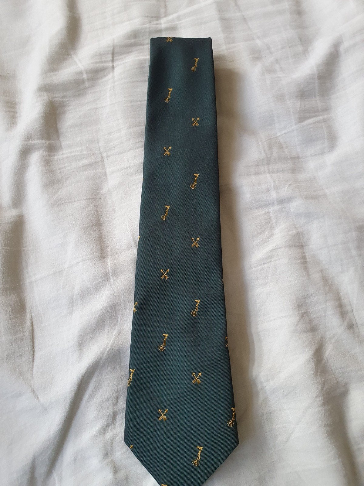 Cravat Club International Groene Stropdas met Patroon, Cravat Club International, Ophalen of Verzenden, Zo goed als nieuw, Met patroon