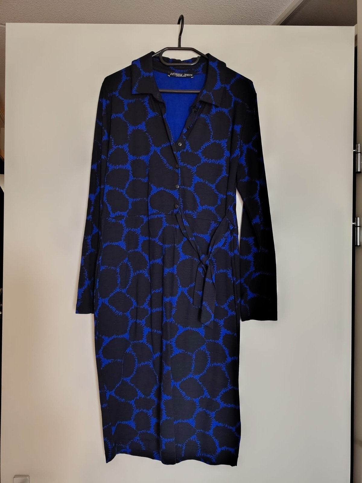 Juffrouw Jansen alloverprint jurk mt.XL, Meerkleurig, Maat 46/48 (XL) of groter, Ophalen of Verzenden, Zo goed als nieuw