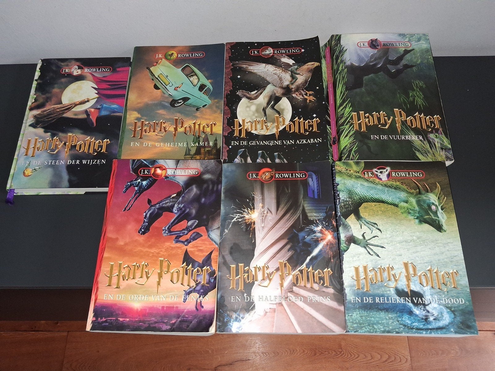 Harry Potter boeken serie 1 2 3 4 5 6 7 boek, Boeken, Ophalen of Verzenden, Gelezen
