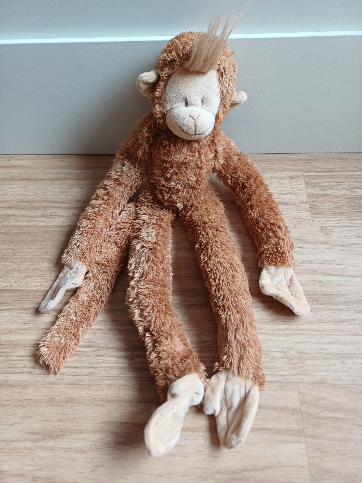 happy horse aap aapje bruin, Kinderen en Baby's, Speelgoed | Knuffels en Pluche, Ophalen of Verzenden, Zo goed als nieuw, Overige typen