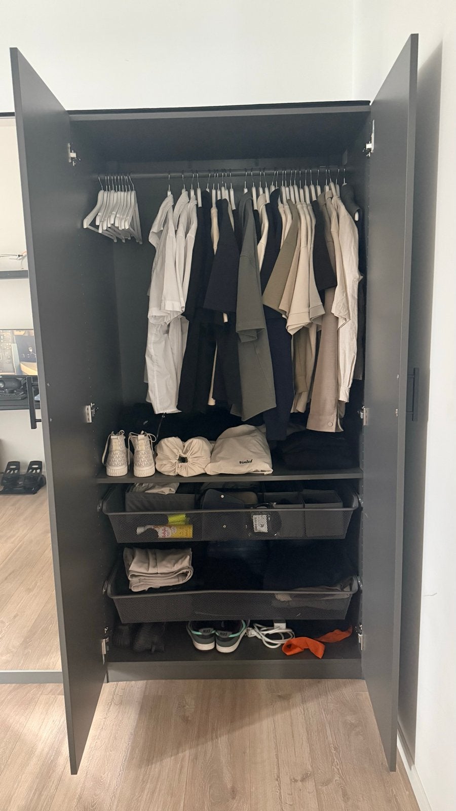 Ikea pax kast, Ophalen, 200 cm of meer, Zo goed als nieuw, Met lade(s)