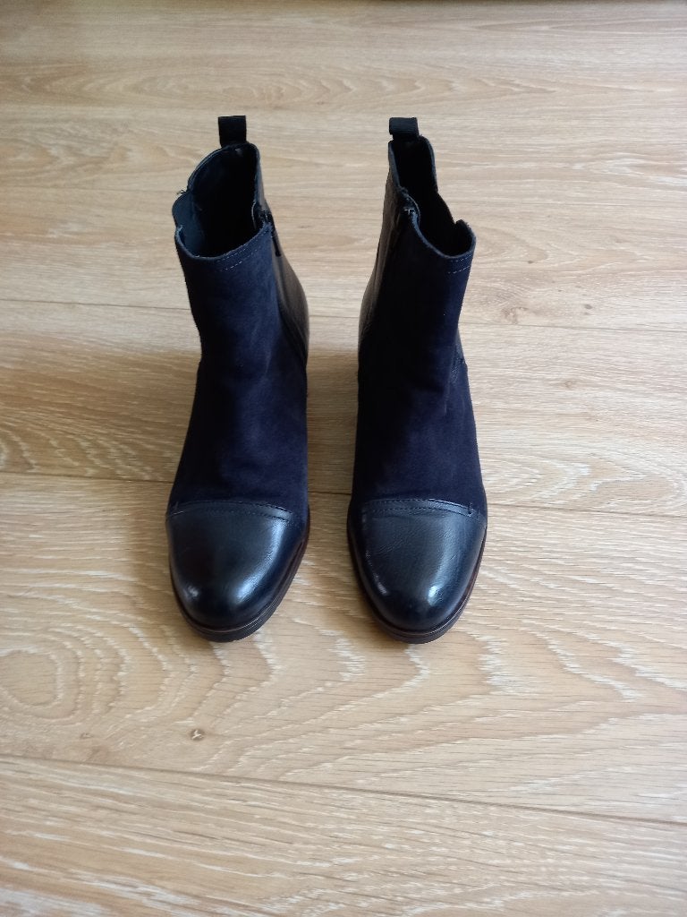 Laarzen van Manfield maat 40, Ophalen of Verzenden, Zo goed als nieuw, Blauw, Lage of Enkellaarzen