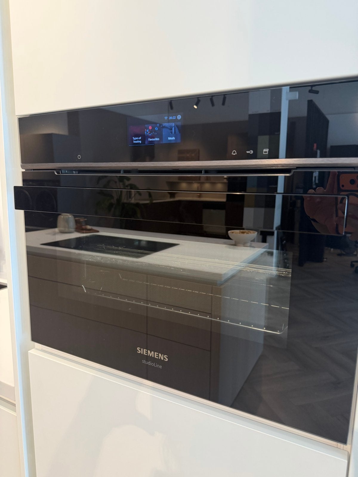 Siemens bakoven met stoom CS936GCB1B1 nieuw, Ophalen, 45 tot 50 cm, Hete lucht, Inbouw
