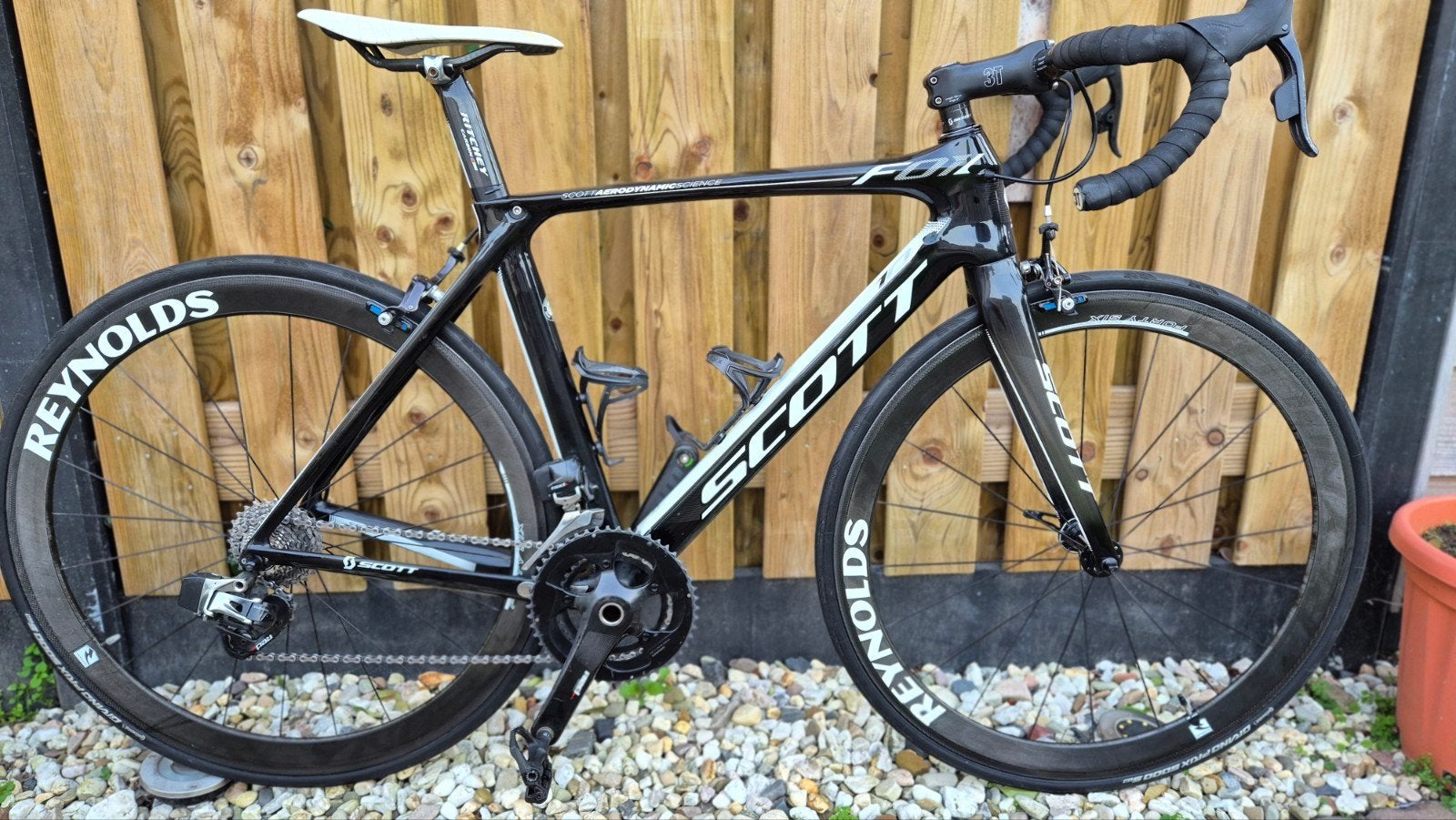 Scott Foil 10 Di2 2012 maat 54 met vermogenspedaal te koop, 28 inch, Gebruikt, Carbon, Meer dan 20 versnellingen