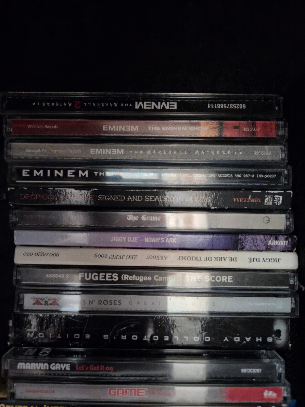 Diverse CD's: Eminem, Fugees, Guns N' Roses, Marvin Gaye, Ophalen of Verzenden, Gebruikt, Pop, Album