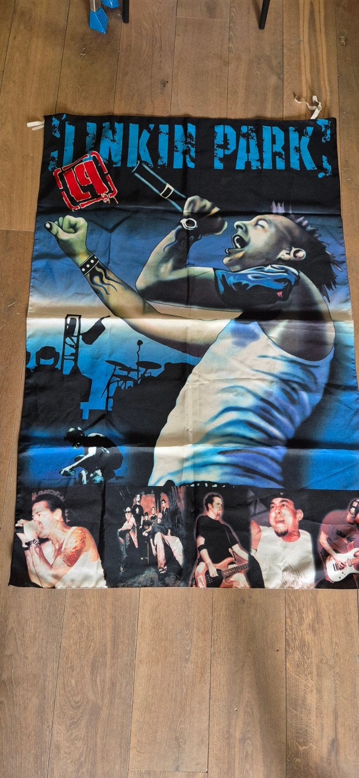 Toffe Linkin Park Posterflags in goeie staat, Rechthoekig Staand, Deurposter of groter, Ophalen of Verzenden, Zo goed als nieuw