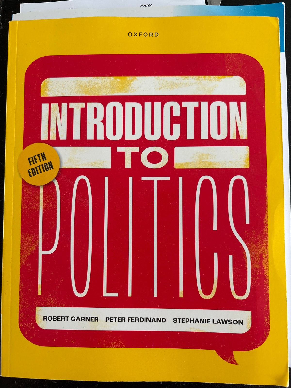 Introduction to Politics - Vijfde Editie, Boeken, Ophalen of Verzenden, Zo goed als nieuw