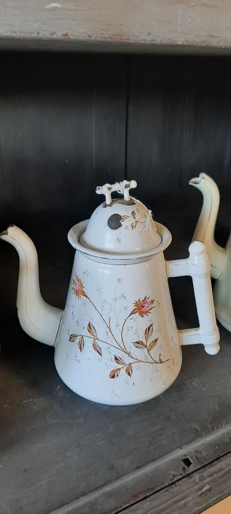 Emaille koffie/ theepot, Ophalen of Verzenden