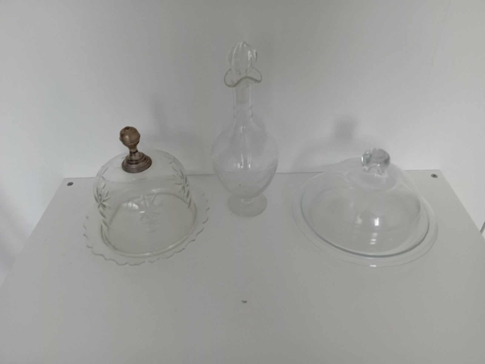 Glazenstolp 2x plus een 1 x karaf, Antiek en Kunst, Ophalen