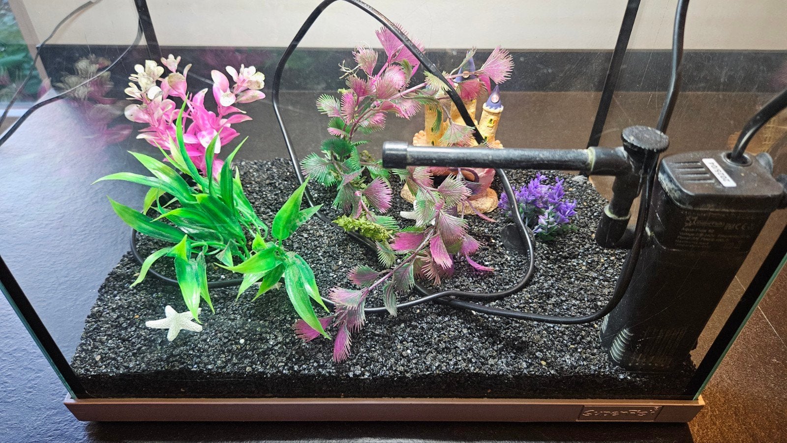 Overcompleet aquarium met alles erop en eraan., Dieren en Toebehoren, Ophalen, Gebruikt, Gevuld zoetwateraquarium, Superfish