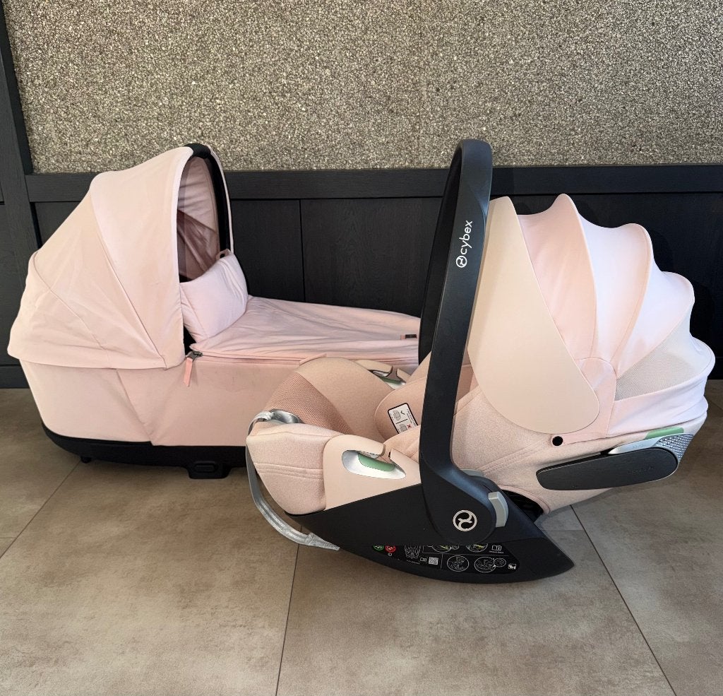 Cybex reiswieg , maxicosi peach pink, Met autostoeltje, Zo goed als nieuw, Ophalen, Kinderwagen