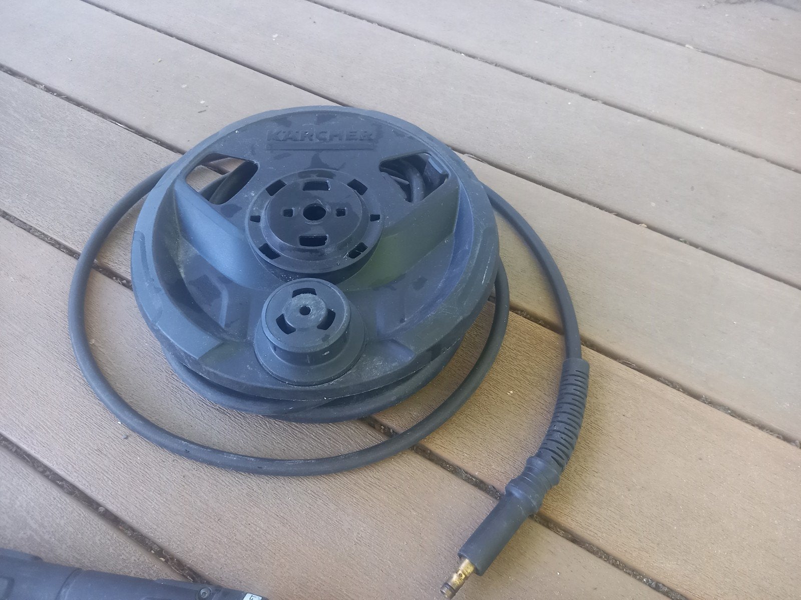Kärcher k4 hogedrukreiniger slang op haspel, Tuin en Terras, Ophalen of Verzenden, Gebruikt, Elektrisch