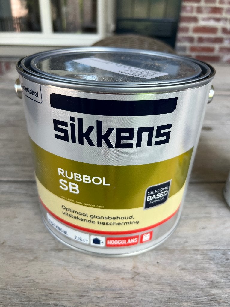 Sikkens Rubbol ral 9010 + rubbol primer expres, Wit, Nieuw, Ophalen of Verzenden, Lak