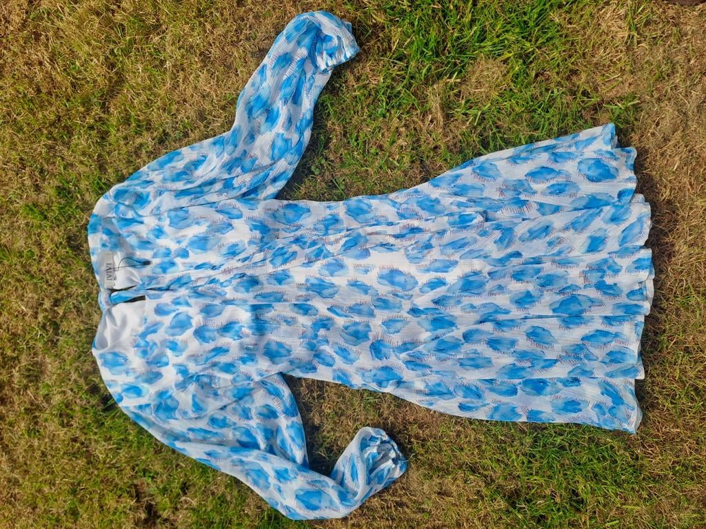Ibiza Jurk Zomerse Print nieuw, Maat 38/40 (M), Blauw, Ophalen of Verzenden, Zo goed als nieuw