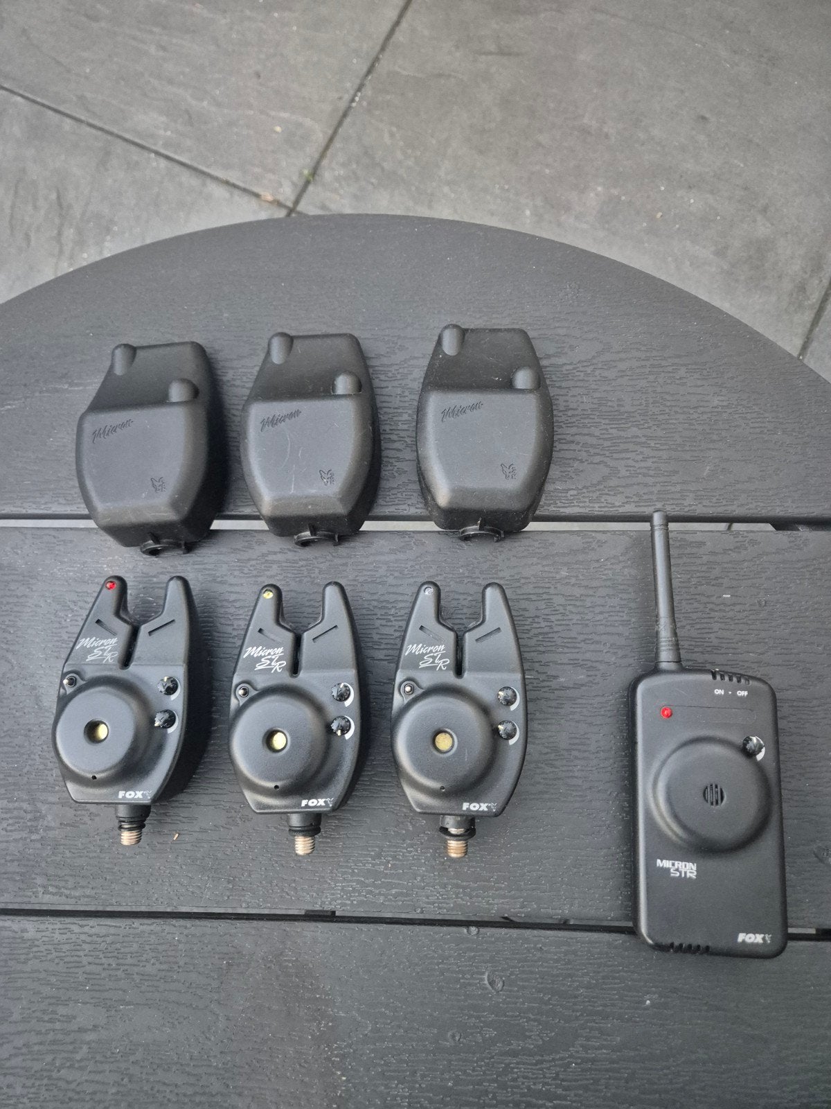 Fox Micron STR 3+1 schuine druk + Ontvanger + Hardcase, Ophalen of Verzenden