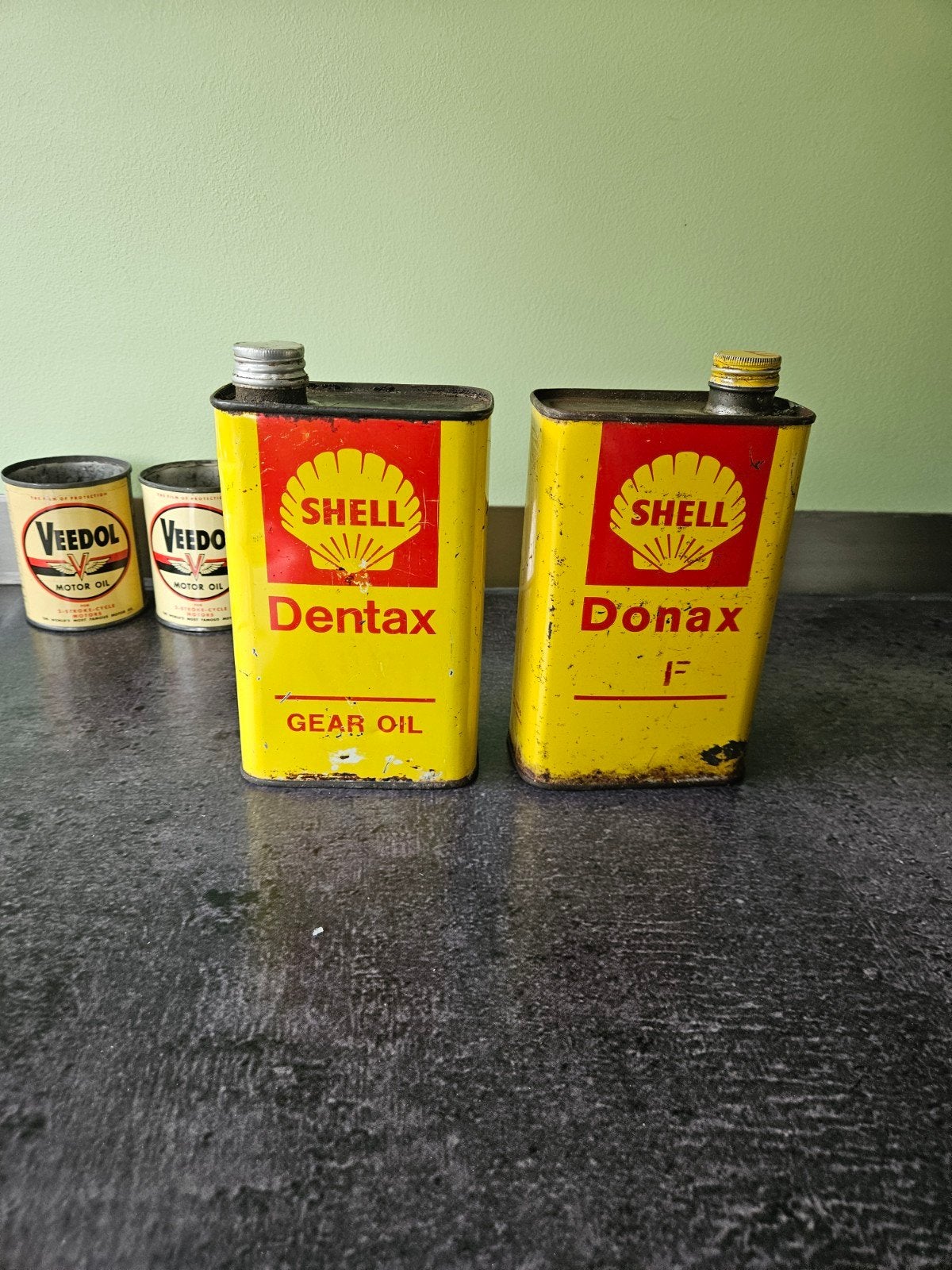 Shell olieblikken Dentax en Donax 1 quart, Ophalen of Verzenden, Gebruikt, Overige