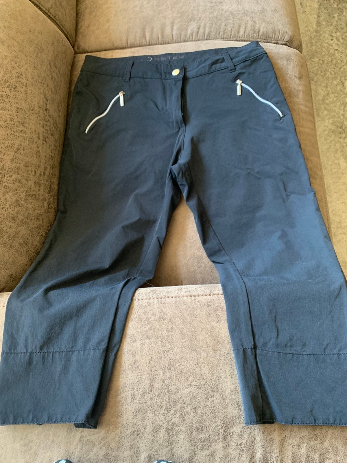 Golfbroek driekwarts  zwart maat 38/40, Verzenden, Gebruikt, Kleding