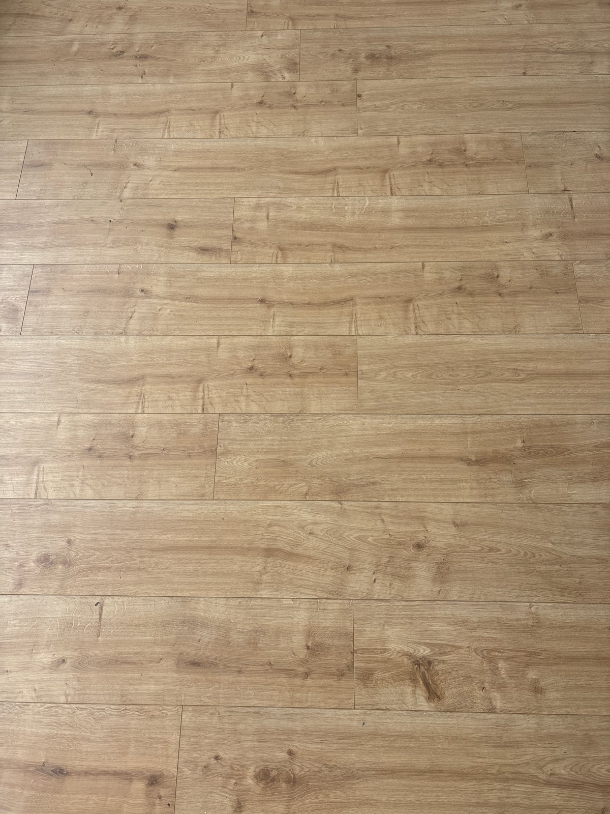 60m2 Kliklaminaat Lichtbruin Houtlook incl. Ondervloer & Pla, Ophalen, Gebruikt, Bruin, 50 tot 75 m²