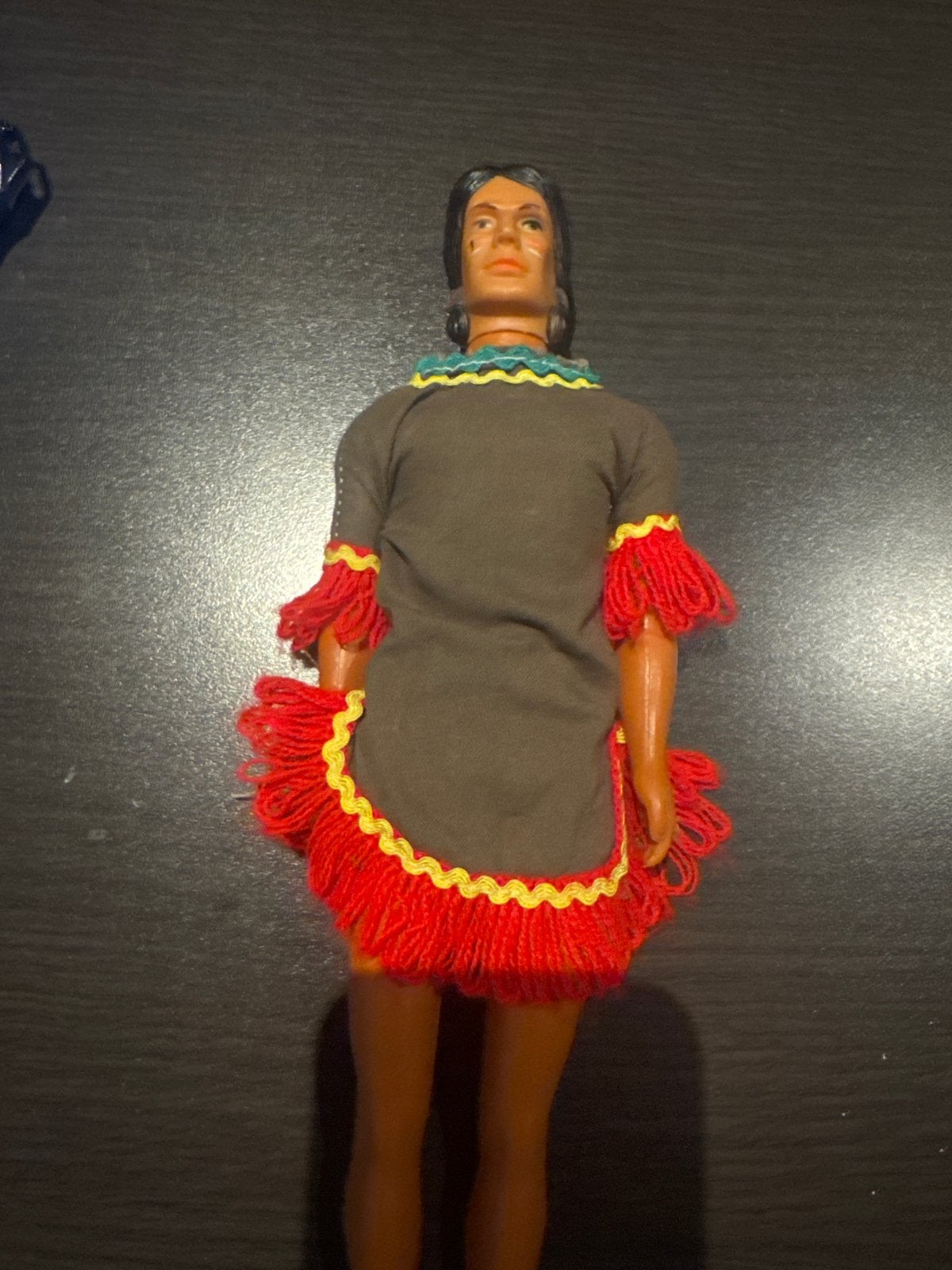 Chief kennVintage Indianen Pop - Uniek Verzamelobject, Verzamelen, Poppen, Ophalen of Verzenden, Gebruikt, Pop