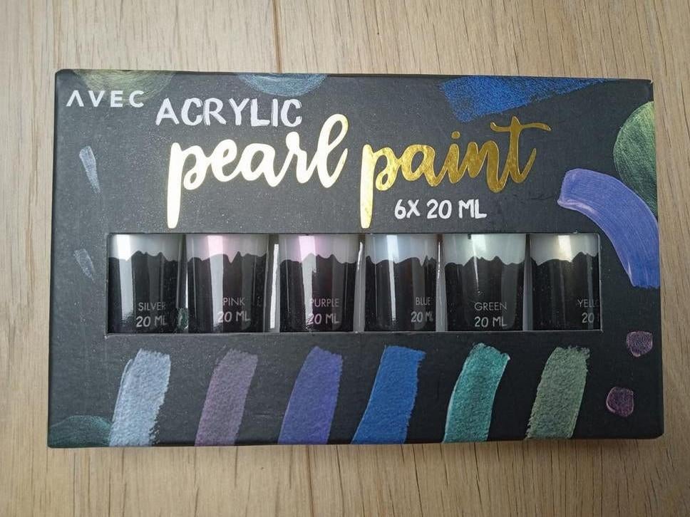 Nieuwe Avec Acryl Pearl Paint Set - 6x20ml, Hobby en Vrije tijd, Schilderen, Ophalen of Verzenden, Nieuw