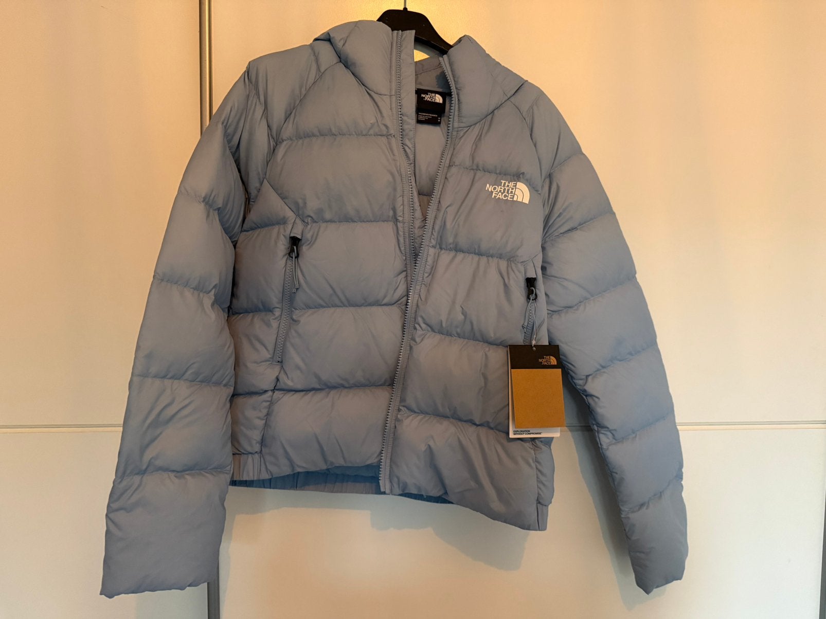 The North Face jas lichtblauw, Kleding | Dames, Ophalen of Verzenden, Nieuw, Maat 38/40 (M), Blauw