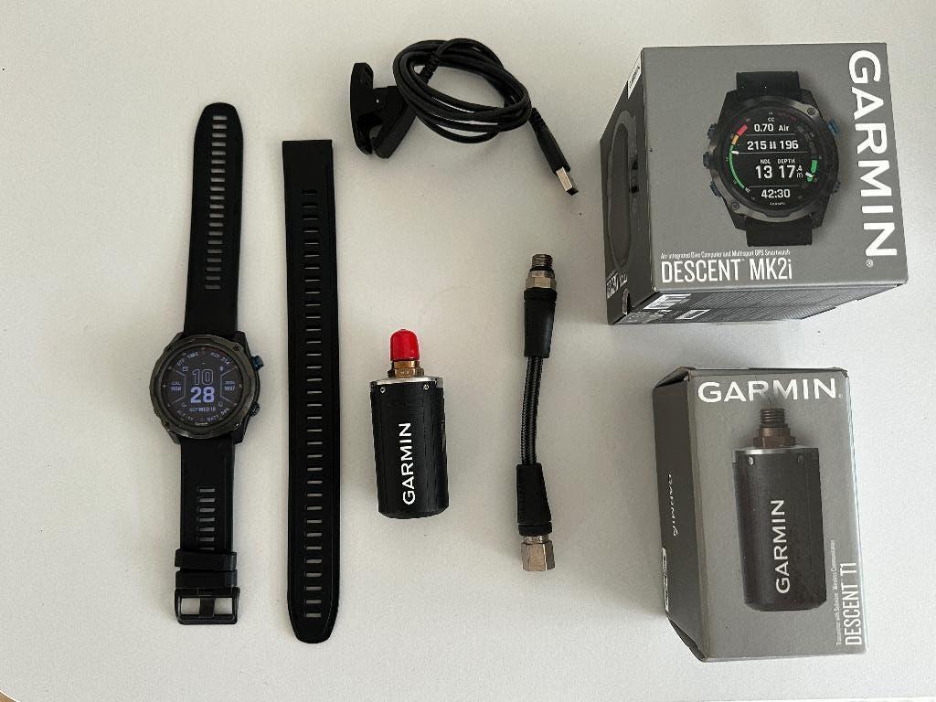 Garmin Descent MK2i, inclusief zender, Watersport en Boten, Duiken, Ophalen of Verzenden, Gebruikt, Duikcomputer