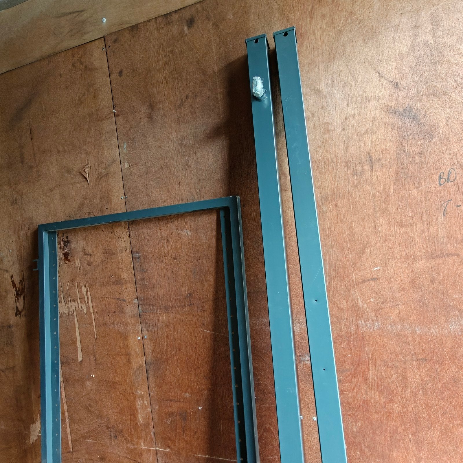 Stalen tuinpoort frame gelakt met 2 palen., Ophalen, Minder dan 100 cm, Nieuw, Draaipoort