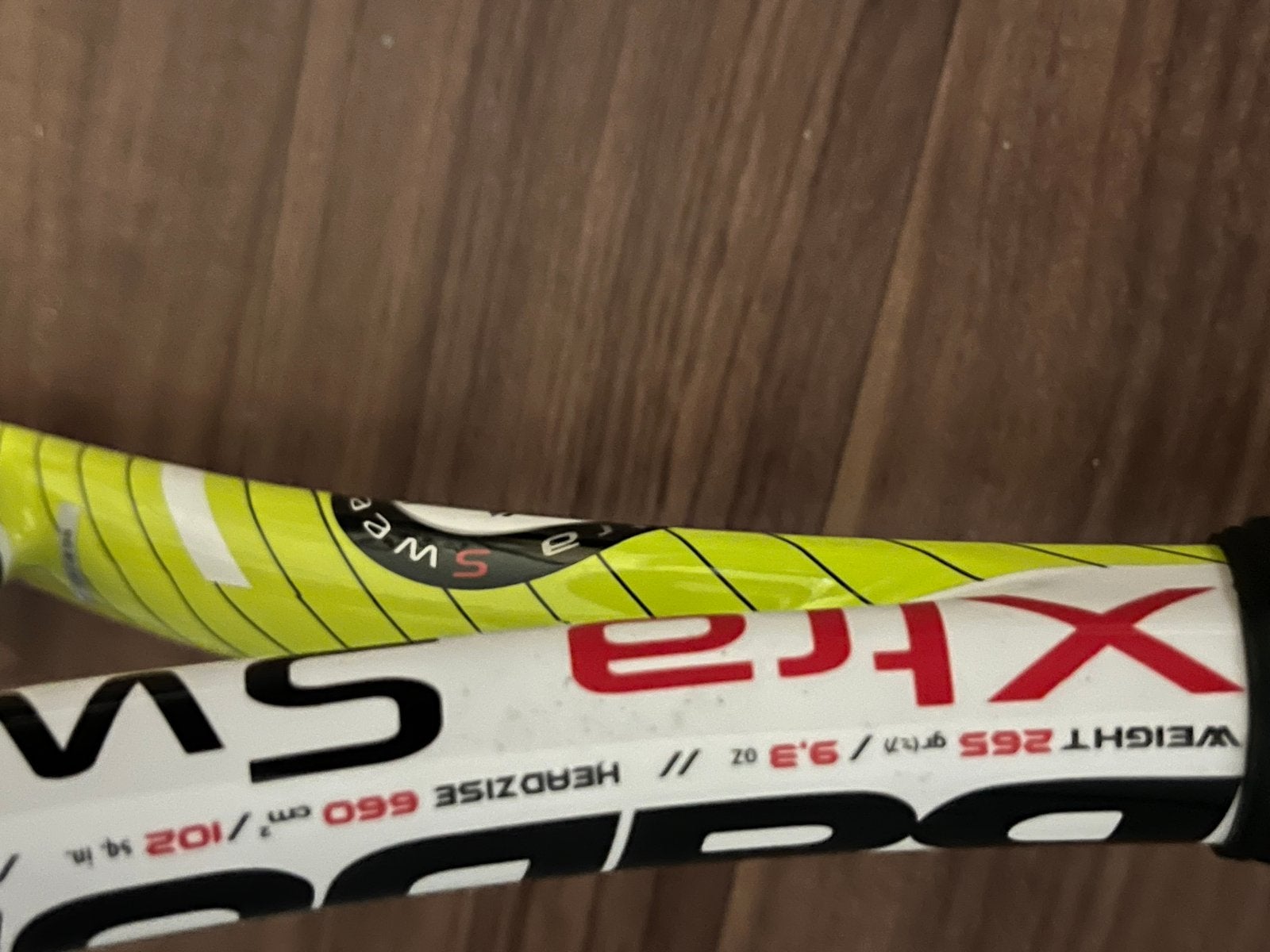 Babolat Sweetspot Xtra Tennisracket met hoes, Ophalen of Verzenden, Gebruikt, Racket, Babolat