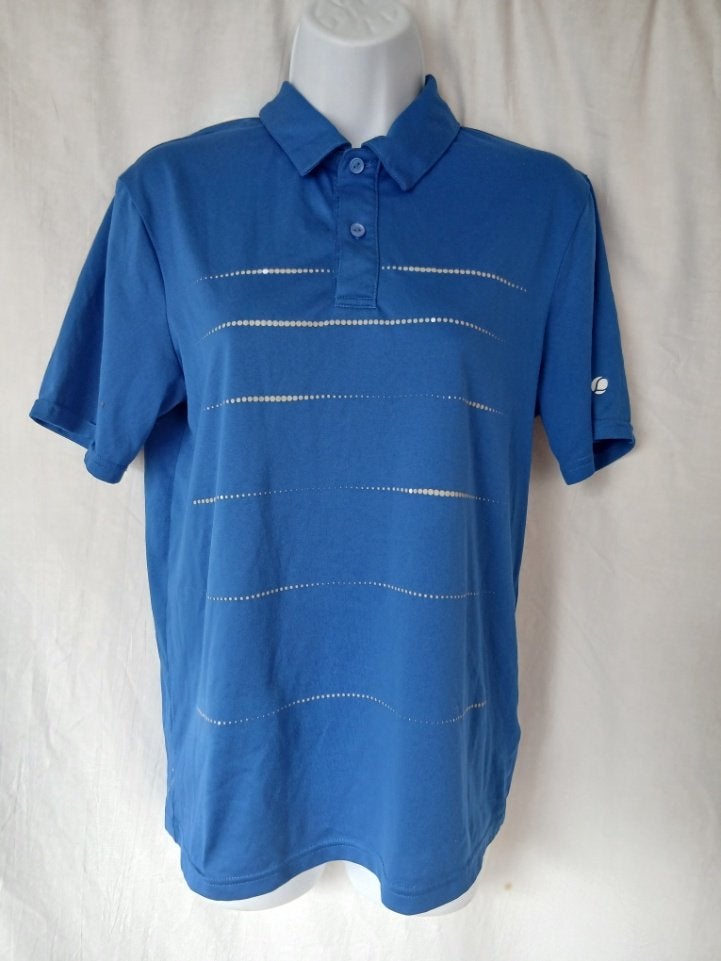 Sportieve blauwe polo mt S merk Oxylane, Blauw, ., Ophalen of Verzenden, Zo goed als nieuw