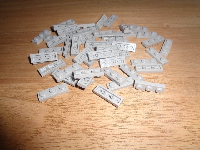 Partij J589=50x Nieuwe plaatjes Lego 1x3 (Meerdere setjes), Lego, Lego, Lego, Nieuw