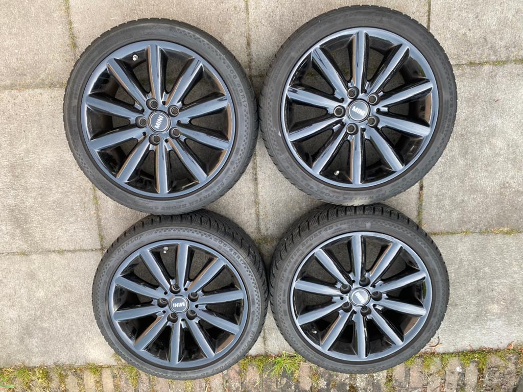 Originele mini cooper velgen 17 inch I.Z.G.S. 5x112  TPMS, Ophalen, Gebruikt, Velg(en), 17 inch