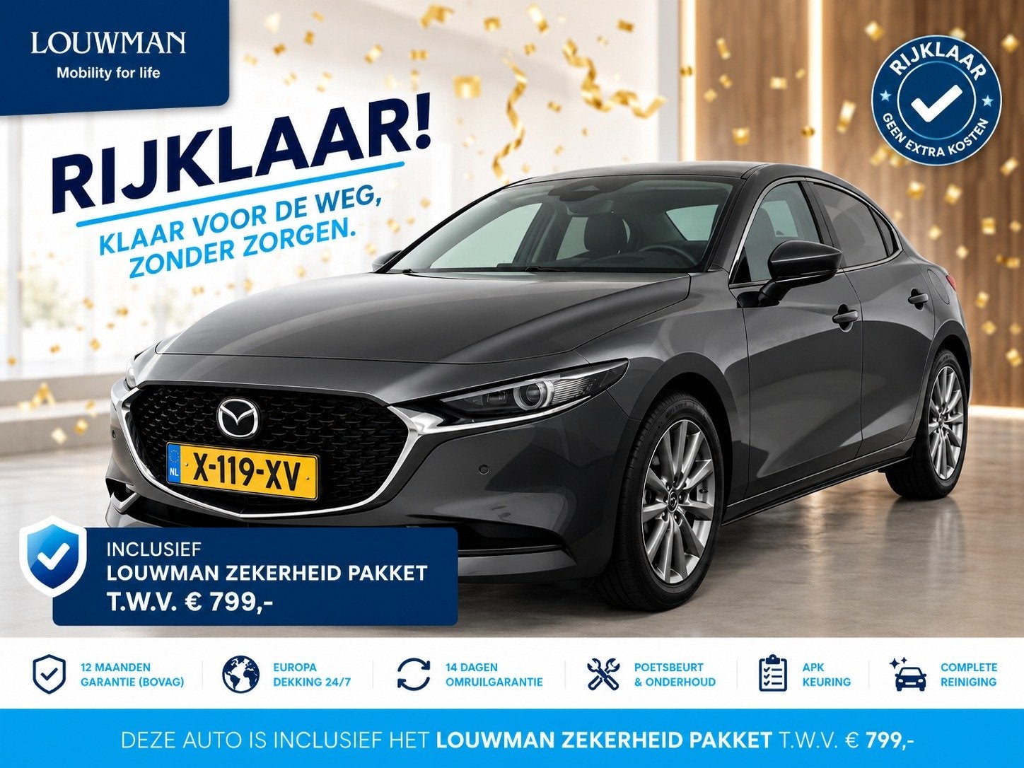 Mazda 3 2.0 e-SkyActiv-G M Hybrid 150 Exclusive-line Bose en