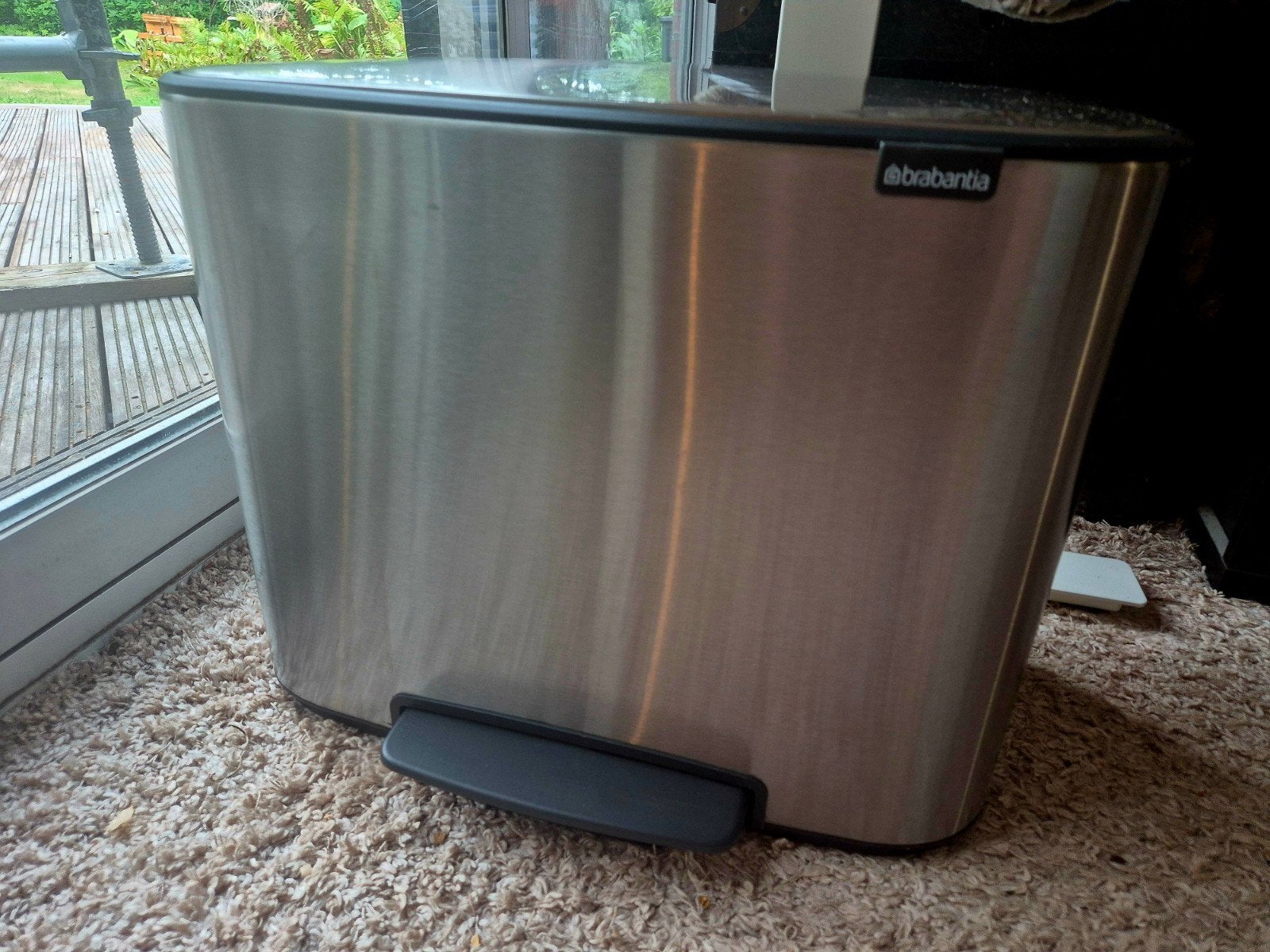 Brabantia Prullenbak - 3x11L - RVS, 30 tot 40 liter, Ophalen, Gebruikt, Rvs