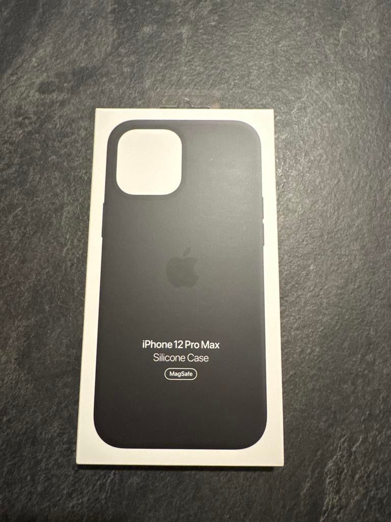 Nieuw Apple iPhone 12 Pro Max Silicone Hoesje Zwart MagSafe, Zwart, MagSafe, Hoesje of Tasje, Ophalen of Verzenden