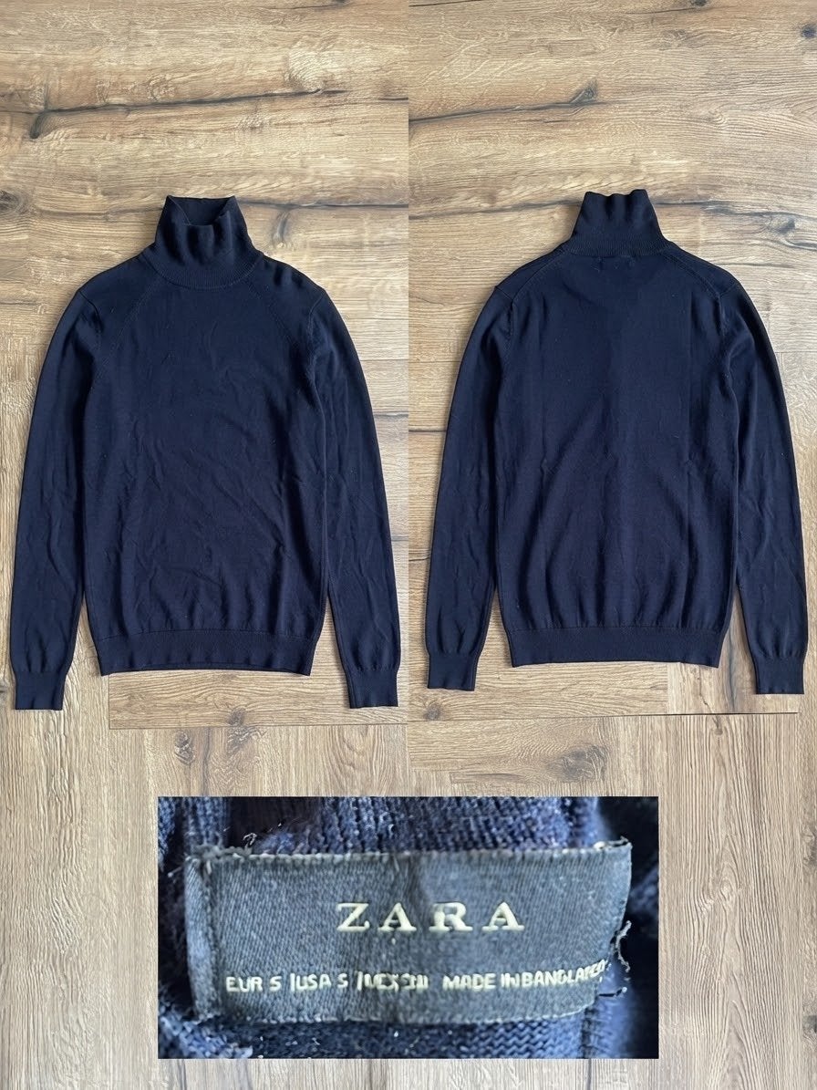 LAATSTE WEEK: Zara coltrui - Maat S - Donkerblauw, Kleding | Dames, Ophalen of Verzenden, Zo goed als nieuw, Maat 36 (S), Blauw