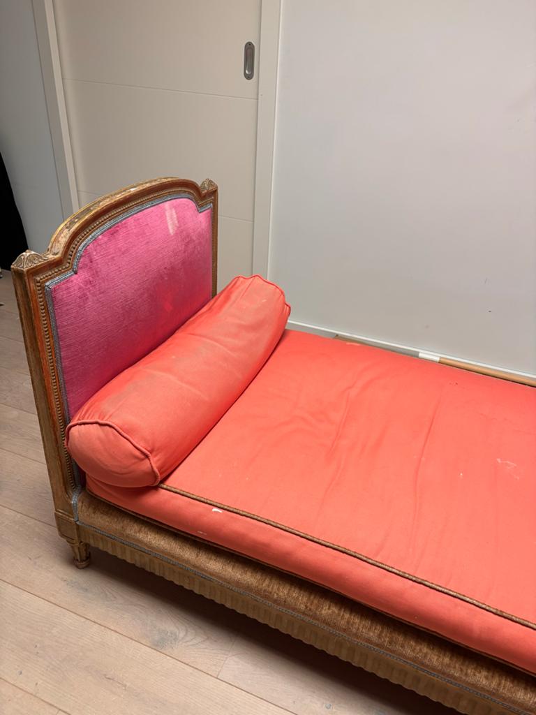 Antieke chaise longue / rustbank, Ophalen