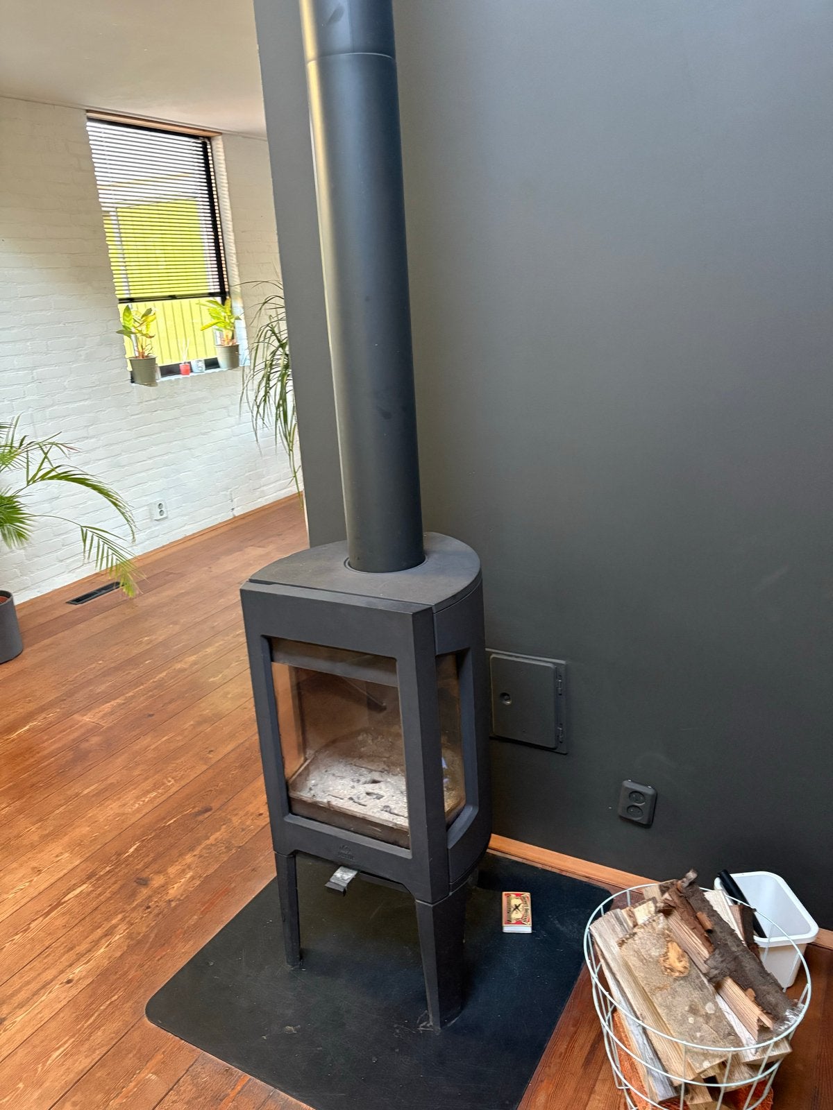 Stijlvolle Vrijstaande Jotul houtkachel., Huis en Inrichting, Haarden, Ophalen, Gebruikt, Vrijstaande haard, Houthaard