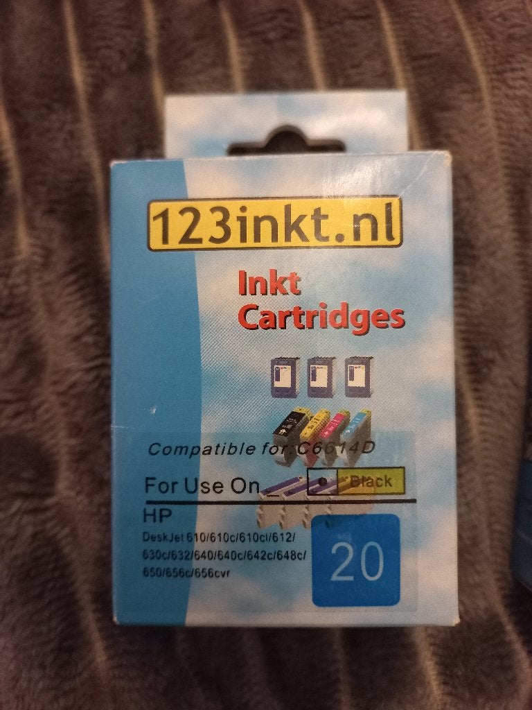 *NIEUW* 123inkt merk cartridges HP 20 en HP 49., Ophalen of Verzenden, Nieuw, Cartridge, 123inkt