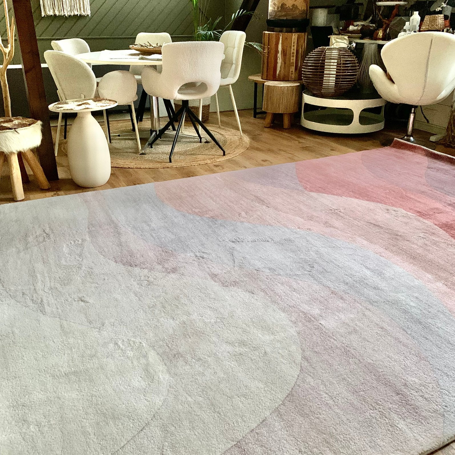 Retro de luxe - soft xxl vloerkleed- fotoshoot, Ophalen, 200 cm of meer, Zo goed als nieuw, 200 cm of meer