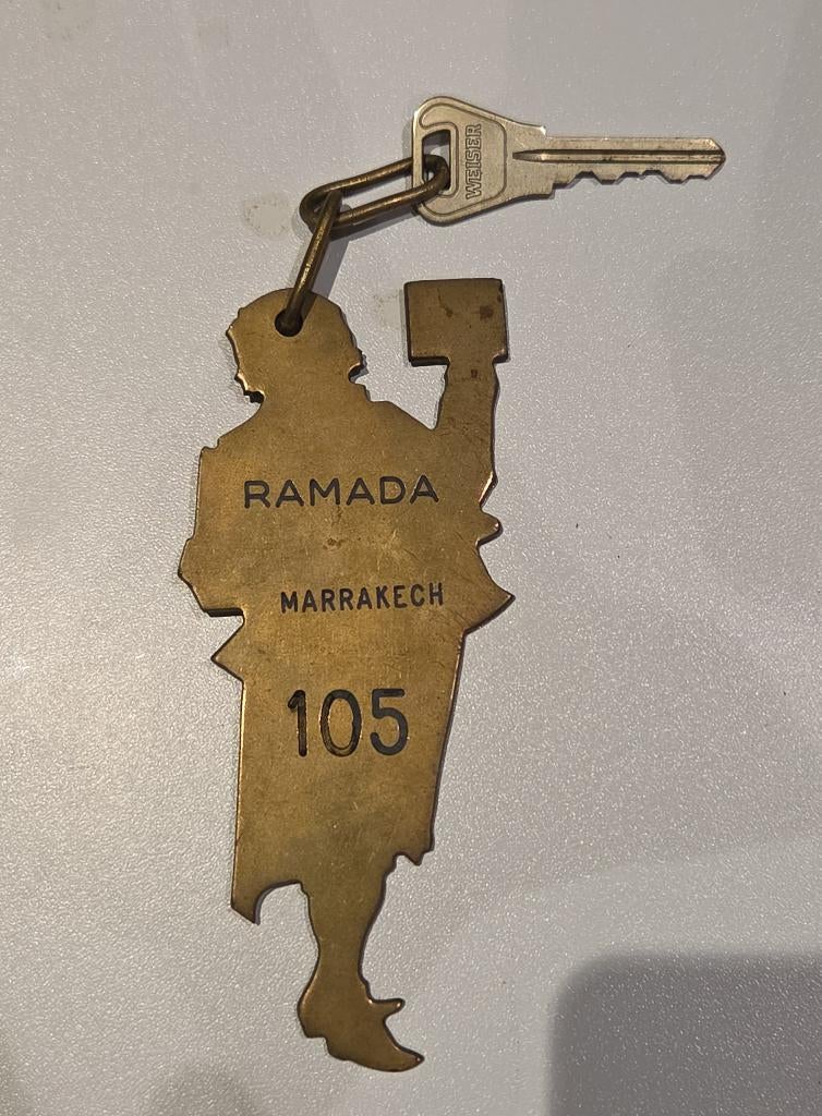 Vintage kamersteutel Ramada hotel in Marrakech, Ophalen of Verzenden