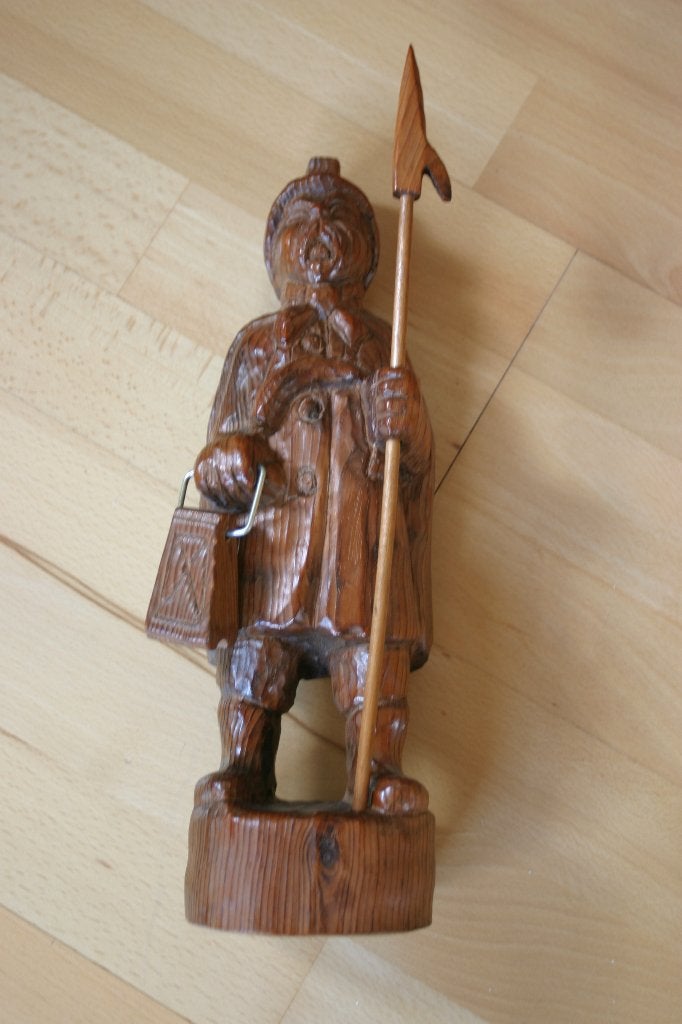 Houten lantaarnopsteker, Ophalen of Verzenden, Gebruikt, Mens